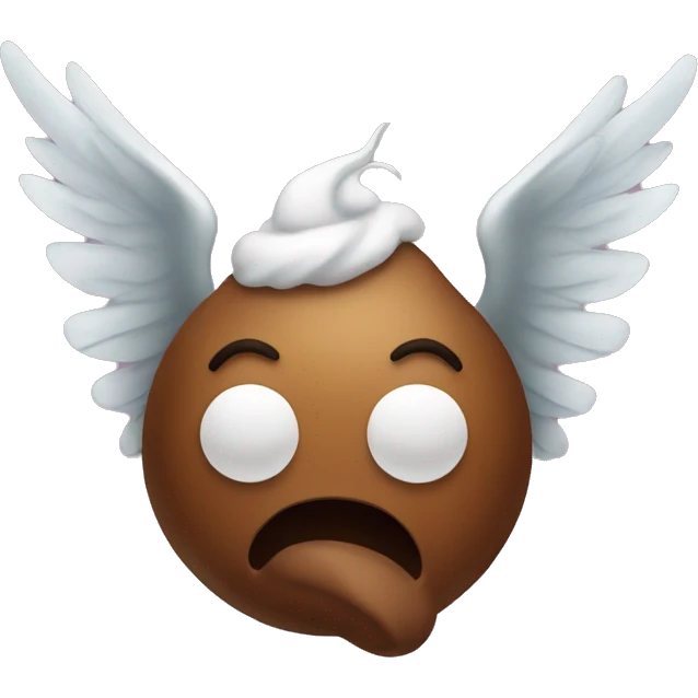 poop with wings emoji