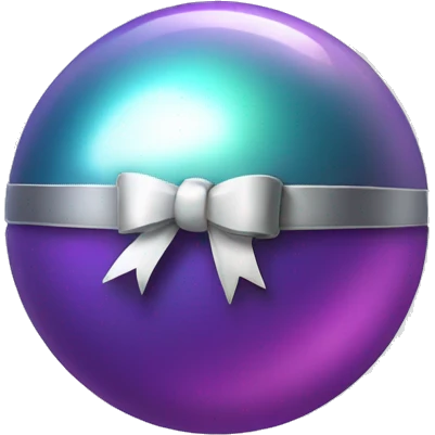 mirroball with a bow on top emoji