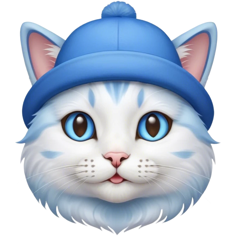 cat with a blue hat emoji