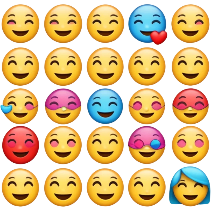 Colagem emoji emoji