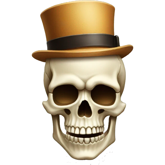Skull emoji with cigar emoji