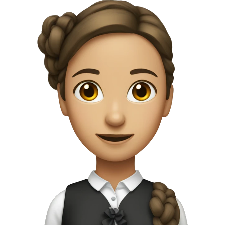 Femme avec un noeud papillon emoji