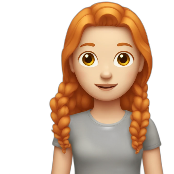 ginger girl emoji