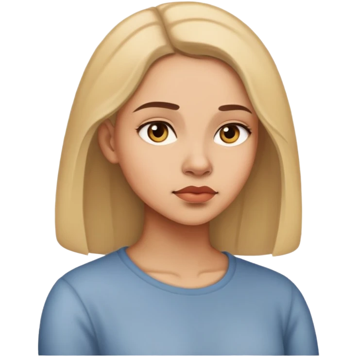 Женщина задумалась emoji