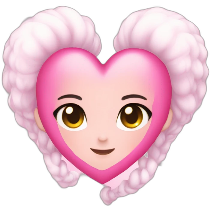 Pink heart Magical girls emoji