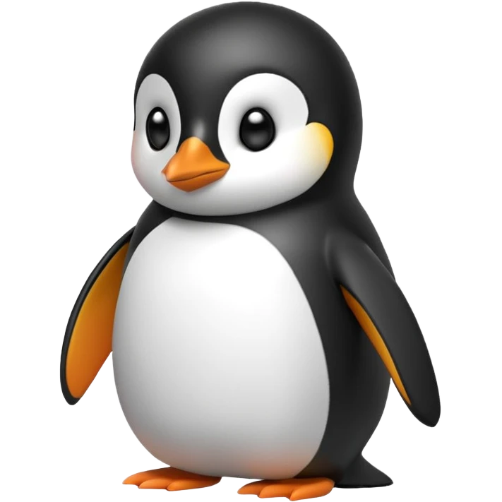 Pingüino sin boca emoji