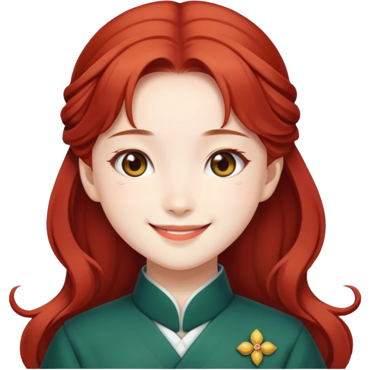 Hong Meiling smiling emoji