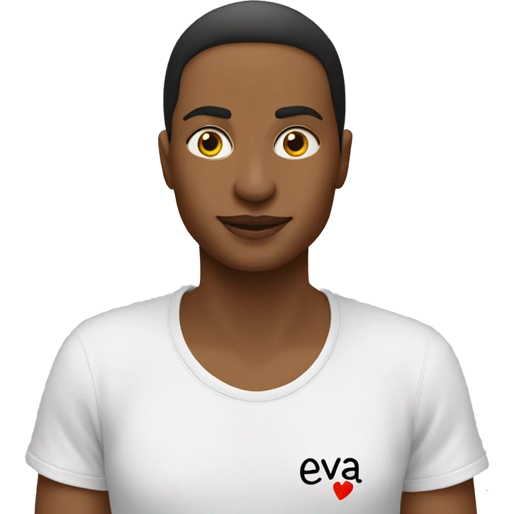 T-shirt with the inscription “I ❤️ eva” emoji
