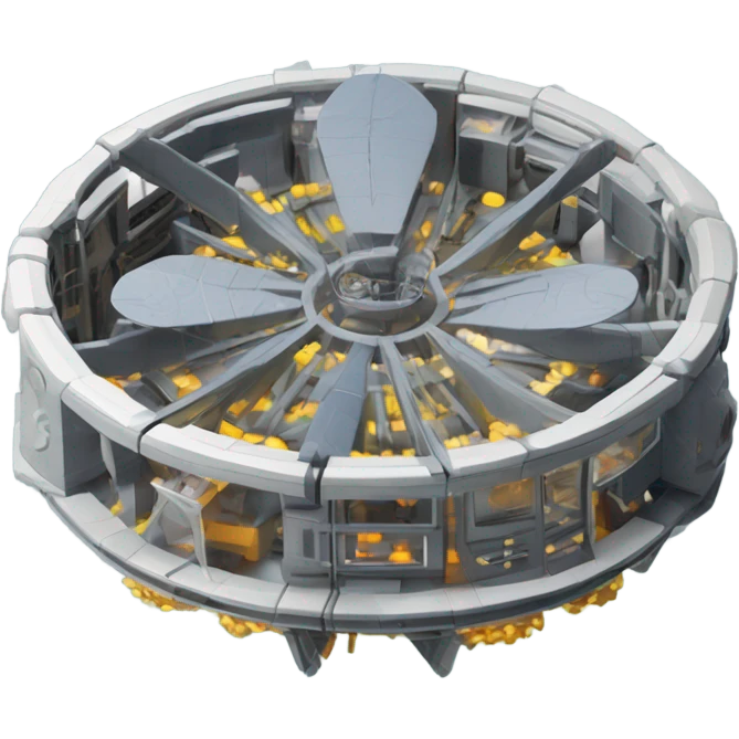 Toroidal space generator model isometric geometry UFO propulsion emoji