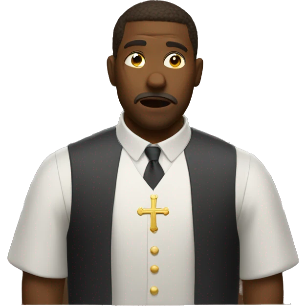 Sweating in church emoji