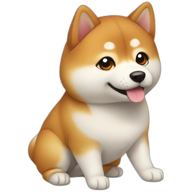 cute shiba dog emoji