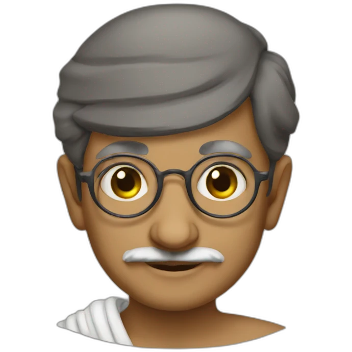 Mahathma gandhi emoji