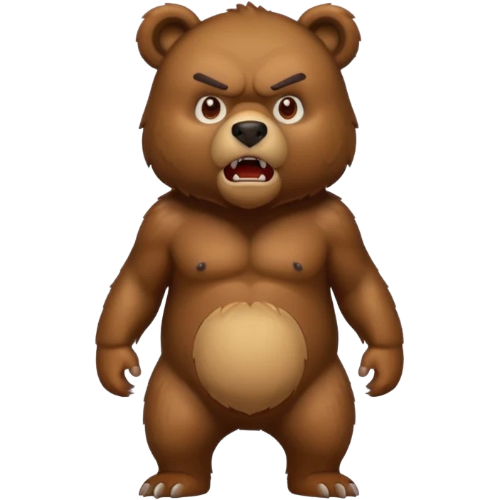 angry bear full emoji