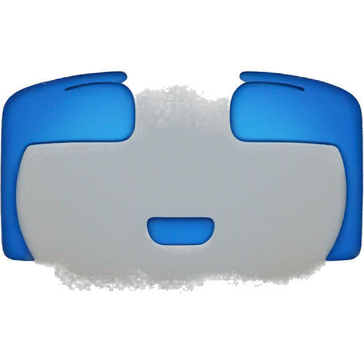 a simple blue rectangle with a face emoji