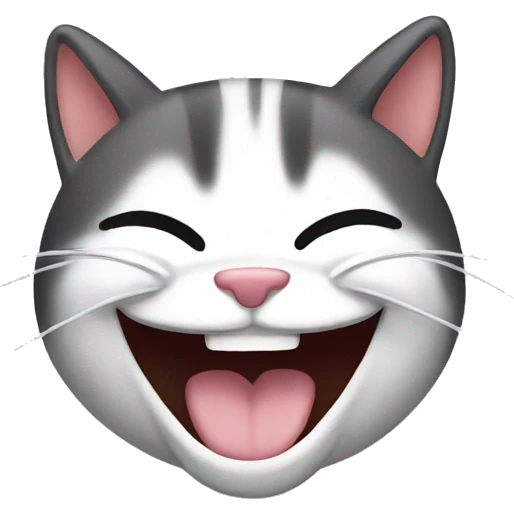 Laughing cat emoji