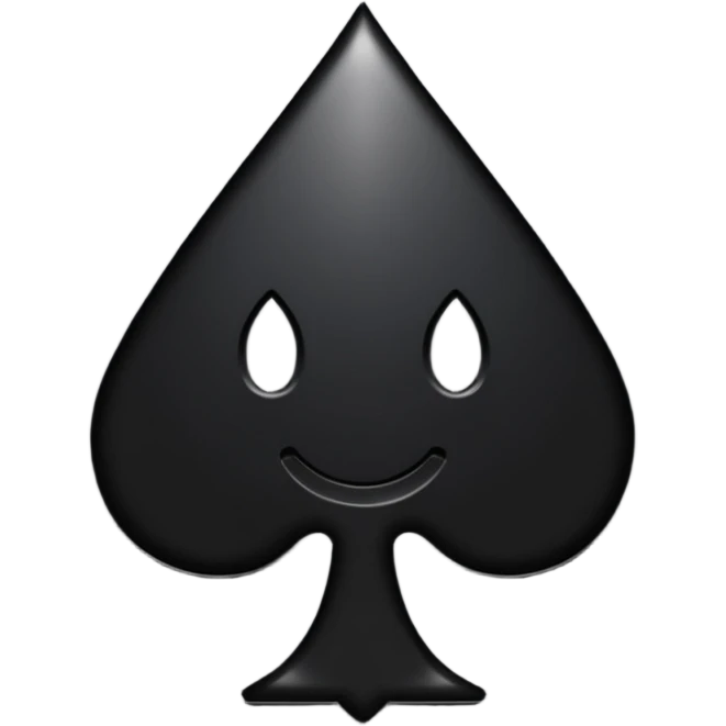 black spade suit emoji