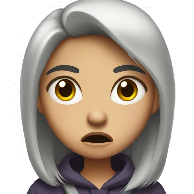 Very angry girl  emoji