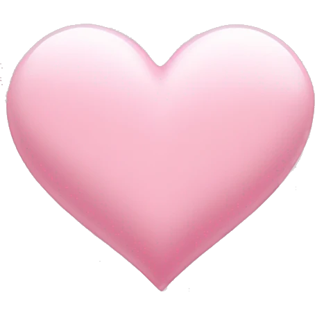 light pink love heart  emoji