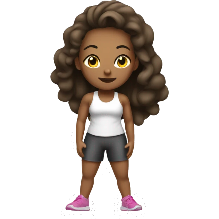 clean girl fitness emoji