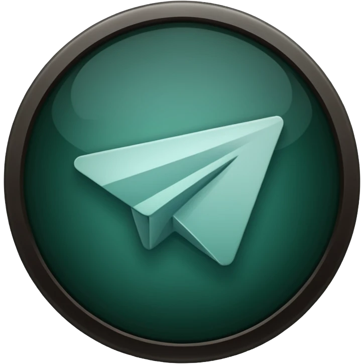 
dark green telegram icon emoji