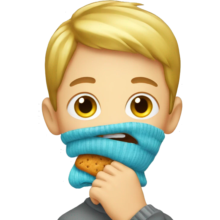 boy eating sock emoji