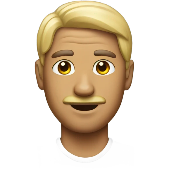 Man wearing dog head emoji