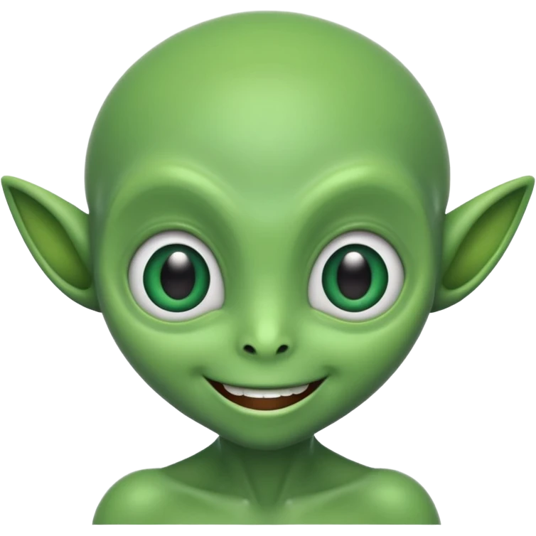 I want you to create an alien just like kaddu from movie koi mil gya emoji