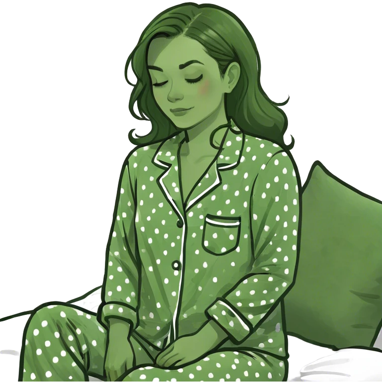 Una mujer morena durmiendo emoji
