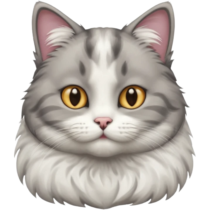 Cat holding chin emoji