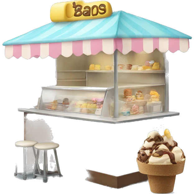 Icecream stall emoji