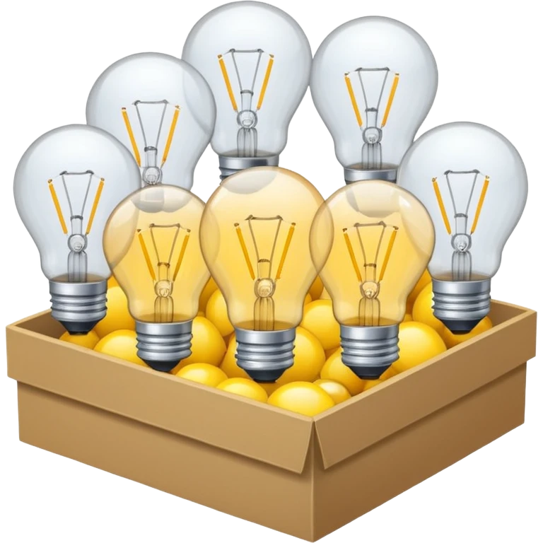 коробка з лампочками 💡🗃️ emoji