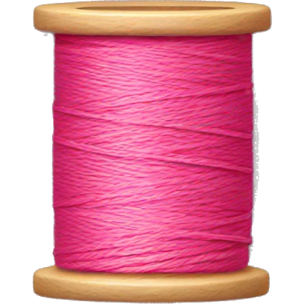 PINK thread spool emoji