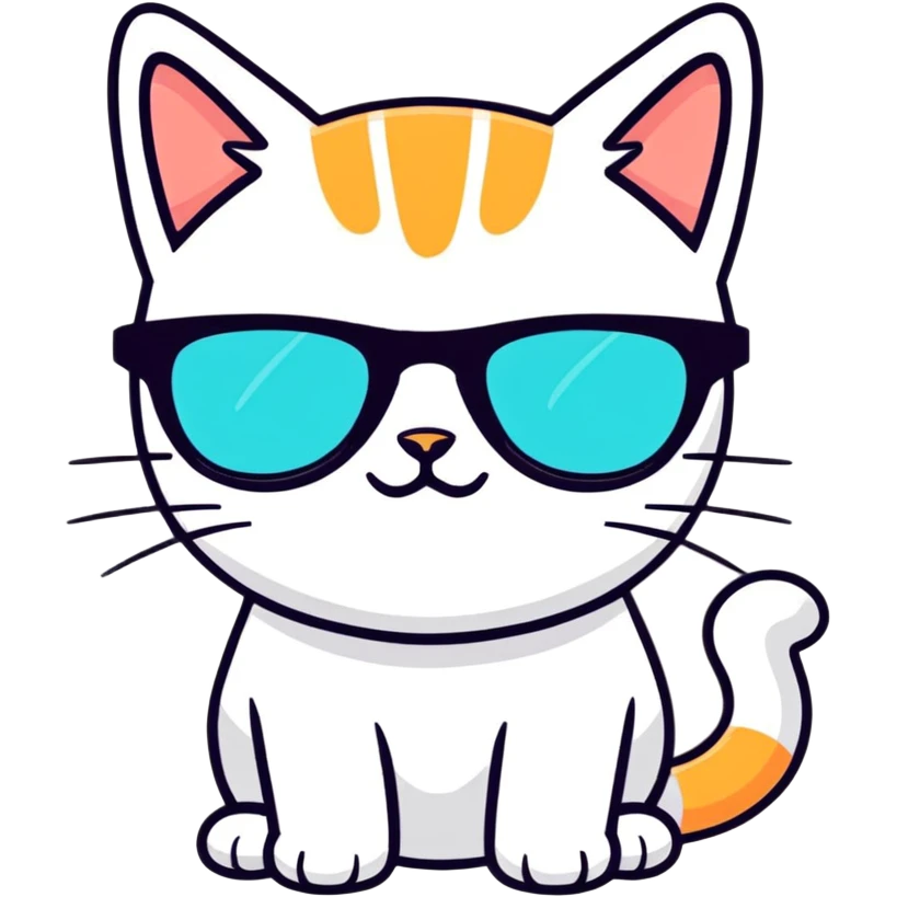 cat wearing sunglasses emoji