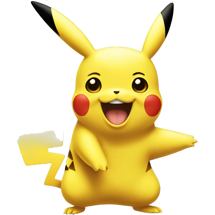 Pikachu is happy emoji