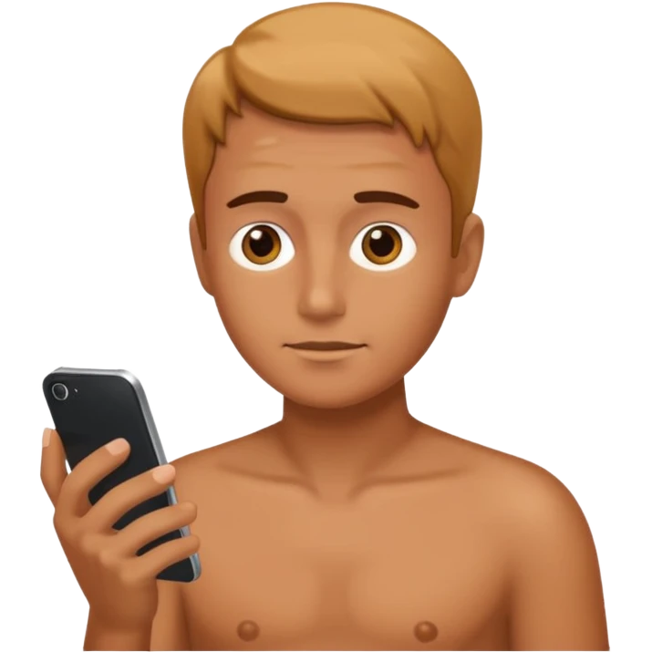 looking at a phone emoji
