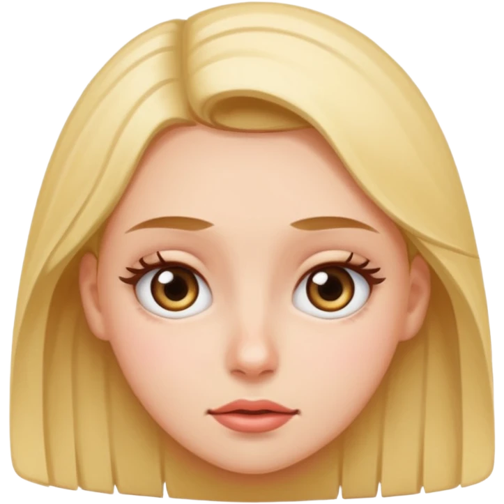 Girl rolling eyes emoji