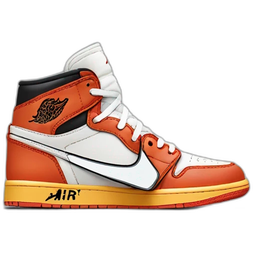 Air Jordan 1 off white emoji