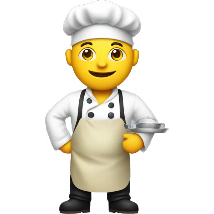 Chef, yellow skin, camera in hand  emoji