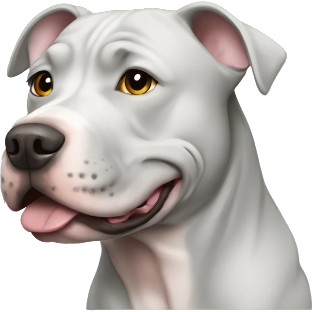Grey pitbull emoji