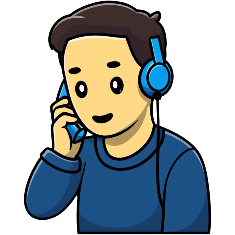 Salesperson shivering while making phone calls, cold call concept emoji