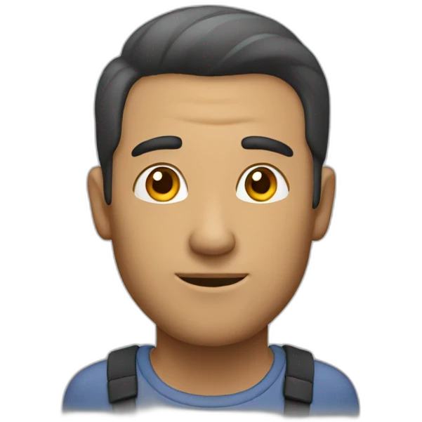 A man trading emoji