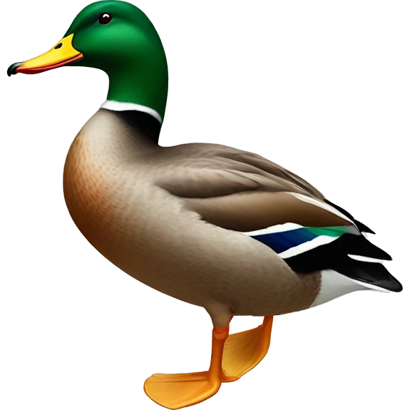 Mallard Duck, Quacking emoji