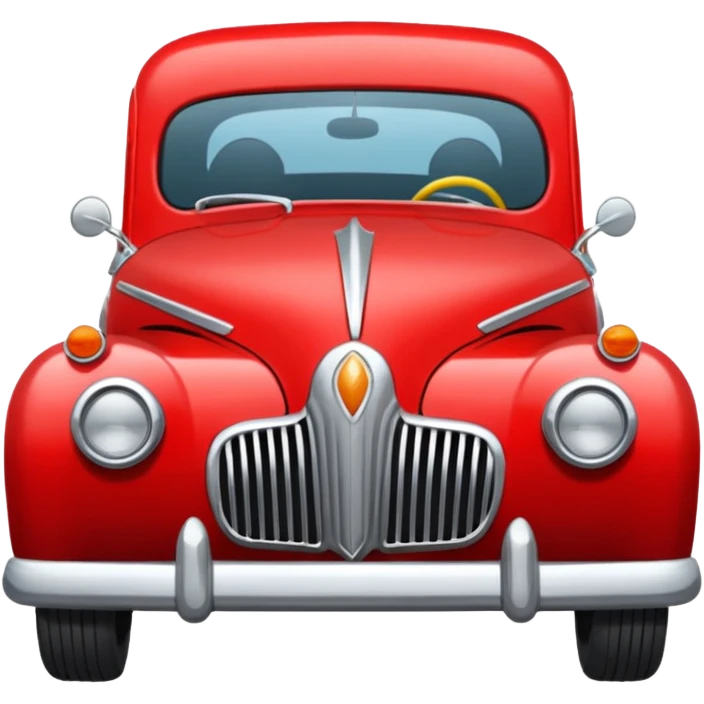 red old Indian car emoji