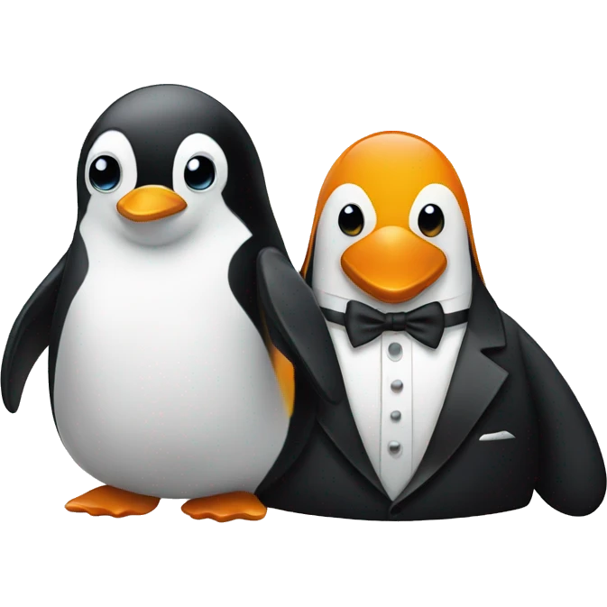 Penguin with a Tuxedo emoji