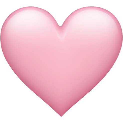 Light pink heart emoji