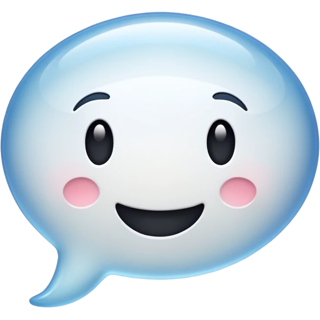 bulle de messagerie emoji
