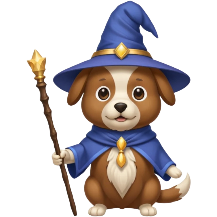 Dog wizard emoji