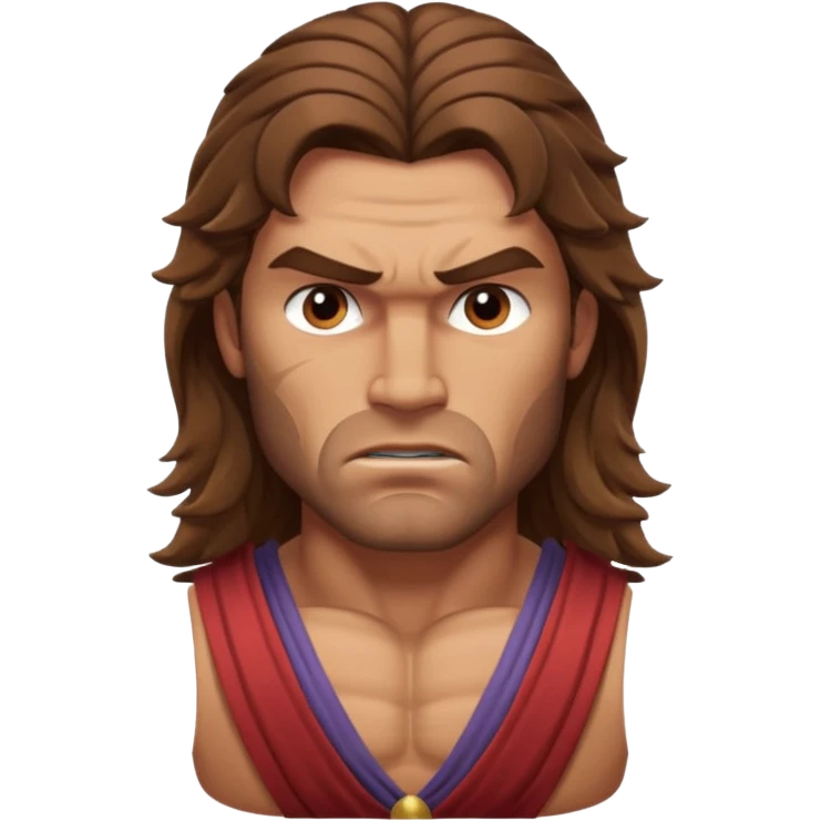 Spartacus with long hair emoji