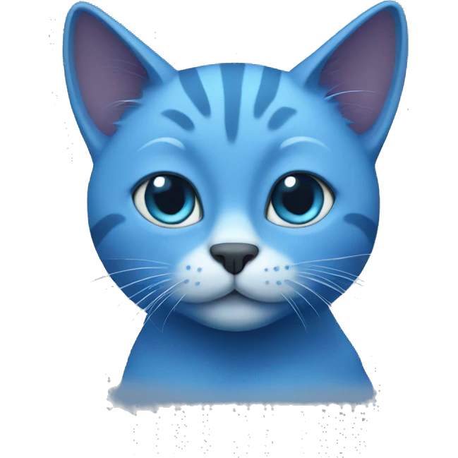 blue cat emoji