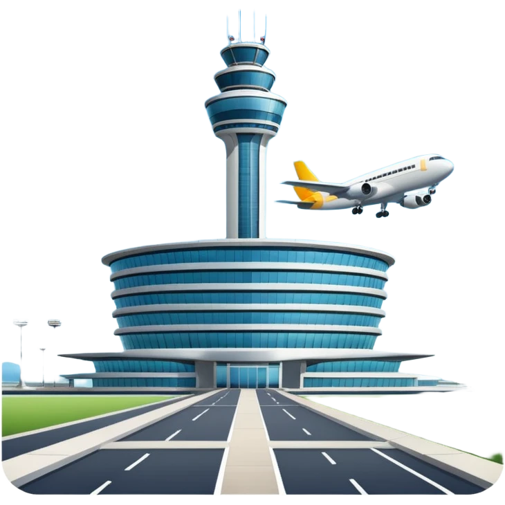building of big airport png emoji